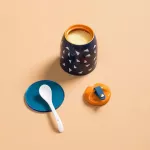 Ceramic Seasoning Pot Kitchen Dustproof Salt Pepper Spice Box Restaurant Jar HouseHold Storage Sugar Cruet Container