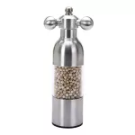 Pepper Grinder Mill 304 Stainless Steel Food Safe Ceramic Burr Manual Salt Grinder Hand Driven Pepper Mill Faucet Valve Shape