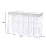 6PCS/Set Spice Storage Spice Jar Rack Seasoning Box Salt and Pepper Sprayer Kitchen SPICE Storage Bottle Tools