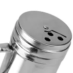 Kapmore 1PC Stainless Steel Seasoning Bottle Spice Shaker Pepper Shaker with Handle for Cooking Kitchen Tools Accessories