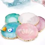 Resin Storage Palette Jewelry Necklace Ring Earring Creative Display Plate Box Home Bedroom Decoration