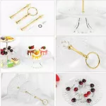 3-Layer Detachable Plastic Cake Fruit Storage Desk Snack Food Storage Shelf HouseHold Party Wedding Decors Organization