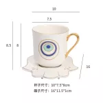 Turkish Ins Wind Light Luxury Ceramic Cup European-Style Small Exquisite Coffee Cup And Saucer Set Home Afternoon Tea Cup