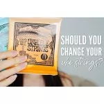 ERNIE BALL® Ukulele String สายอูคูเลเล่ แบบไนลอนดำ ปลายสายหัวกลม รุ่น P02326 ** Made in USA **