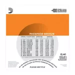 D'Addario® สายกีตาร์โปร่ง 12 สาย เบอร์ 9 แบบ Phosphor Bronze ของแท้ 100% รุ่น EJ41 Extra Light, 9-45 ** Made in USA **