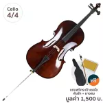 Fitness Cello เซลโล่ 4/4 ไม้อีโบนี่ รุ่น MC760E + แถมฟรีกระเป๋า & คันชัก & ยางสน