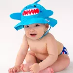 Swimming trunks And UV helmet Cool shark pattern