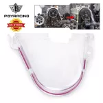 CLEAR CAM GEAR COVER TIMING BELT COVER BEM PULLEY for Honda 96-00 EK with PQY Sticker PQY6337
