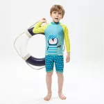 Children's swimwear Children's swimsuit, long -sleeved, sunblock, dry, fast, warm swimwear