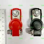 ขั้วแบตเตอรี่ ยี่ห้อ PHYLLIS สำหรับรถเก๋งขนาดกลาง/รถกะบะ 60แอมป์ขึ้นไป, แบบมีฝายางปิด กันน้ำ, ขั้วแข็งแรง ทนทาน