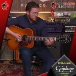 [กทม.&ปริมณฑล ส่งGrabด่วน] กีต้าร์โปร่งไฟฟ้า Epiphone Hummingbird 12 Strings สี Aged Cherry Sunburst Gloss[ฟรีของแถม] [พร้อมSet Up&QC] [ส่งฟรี]