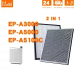 Mennloo air filter For the Hitachi Air Purifier EP-A3000 EP-A5000 EP-A5100C EP-NZ50J EPF-CX40F