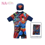 NADreams ชุดว่ายน้ำเด็ก swimwear ชุดว่ายน้ำเด็กลายการ์ตูน ซุปเปอร์แมน SUPERMAN ลิขสิทธิ์แท้เนื้อผ้าคุณภาพดี รุ่นเด็กโต