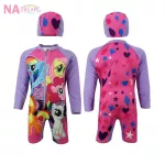 My Little PONY ชุดว่ายน้ำเก็บอุณหภูมิ ชุดว่ายน้ำกันหนาว ชุดว่ายน้ำ เด็กผู้หญิง ผ้านีโอพรีน Neoprene ลายการ์ตูน  PONY โพนี่ จาก NADreams