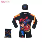 DC ชุดว่ายน้ำ ชุดว่ายน้ำเด็ก swimwear ชุดว่ายน้ำเด็กชาย ลายการ์ตูน ซุปเปอร์ฮีโร่ ซุปเปอร์แมน SUPERMAN ลิขสิทธิ์แท้