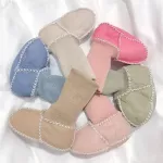 Children's feet, soft, soft walking, fur, leather, fur shoes, babies, virus, cotton shoes
