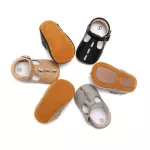 New fashion, English style cartoons, children's shoes, soft and hard shoes below, baby toddler shoes