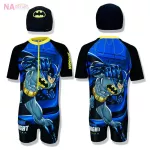 DC ชุดว่ายน้ำเด็ก swimwear ชุดว่ายน้ำเด็กลายการ์ตูน ซุปเปอร์ฮีโร่ แบทแมน BATMAN ลิขสิทธิ์แท้ ผ้าคุณภาพดี เด็กโต