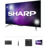 SHARP SHARP NETFLIX45 Android TV Ultra Hechdee HDR4K Digital Smart Smart TV LC45UA6800X 1 year warranty Wifi Internet LAN+Bulloth