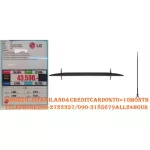 LG LG 75 inches Ultrl Hashi 4K Model 75um6970/7500PTA Digtal Smart TV IPS PANEL screen Virtual: x 3 years warranty