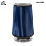 Hubsports 3" Universal Chrome Inlet Long Ram Cold Intake Round Cone Air Filter Hu-af002g