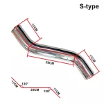 Universal Cold Air Intake Tube 76mm 3inch Aluminum Pipe for Racing Car Intercooler High Power 0/45/90/180 Degrees L S Type
