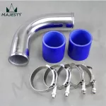 50mm 2.0'' /57mm 2.25" /60mm 2.36" Inch 90 Degree Elbow Aluminum Turbo Intercooler Pipe Piping Tubingsilicone Hose Clamps