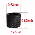 2pcs Barrel Thread Protector 1/2"-28 For .22lr  .223  5.56mm  9mm  Premium Matt Black Oxide Finish Steel  Cn/us Stock