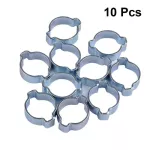 10pc Adjustable Double Ears Tube Clamp Hose Clamp For Gas Tube Water Tube Hose Clips Air Clamps For Fuel Pipe