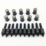 Motorcycles Windscreen M5 15mm Black Spike Bolt Kit Well Nuts/ Bolts/screws For Honda Motorcycle Accessories