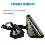Triangle LED Turn Signal Lights Motorcycle Amber Amber Lamp Universal Waterproof Super Bright Low Consumption High Quality