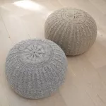 Tutti Bambini Oscar Knitted Pouffe สตูลไหมพรมสำหรับวางขา สี Pebble