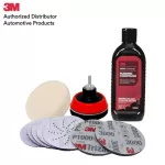 3M car repair kit and headlights With rough sponge, sandpaper 800,1000,3000, 3 inches, a drill or screw M16 + rough polishing solution, removal solution 3917x2