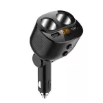 80w 12/24v Car Cigarette Lighter Socket Splitter Qc3.0 Dual Usb Car Charger Cigarette Lighter Adapter 5 In 1 With Type-c Charger