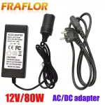 110v 220v Ac To Dc 12v 80w Car Cigarette Lighter Switch Power Supply Charging Connector Adapter Socket Charger With Eu Plug