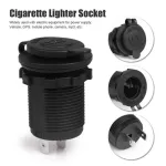 12v Motorcycle Car Cigarette Socket Splitter Waterproof Cigarette Lighter Power Socket Plug Outlet Car Styling Black Color