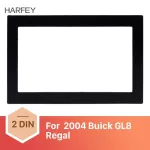 Harfey 2Din Car Radio Frame Refitting Dash Panel Mount Kit Car Stereo Fascia for Buick GL8 Regal Covert Frame Surround DVD