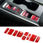 Interior Gear Shift Box Panel Button Cover Trim Red For Honda Accord -20