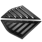 Mayitr 2PCS MATTE BLACK CAR Window Side Louvers Vent Louver Cover Scoop ford Focus St RS MK3 Hatchback