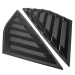 1pair Abs Matte Black Color Rear Quarter Panel Window Side Louvers Vent Cover Sticker TRIM for FOCUS HATCHBACK 4 DOOR