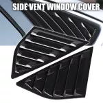 For FOCUS HATCHBACK 4 DR 12-18 2PCS ABS BLACK Rear Quarter Panel Window Side Louvers Vent Carbon Fiber