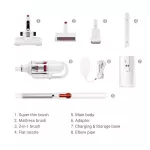 PUPPYOO เครื่องดูดฝุ่นไร้สาย อัจฉริยะ สำหรับดูดฝุ่น ไรฝุ่น ตามผ้า เตียง โซฟา และ เฟอร์นิเจอร์ในบ้าน  T10 Home Coreless Vacuum Cleaner HEPA แบตในตัว