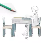 โต๊ะต่อเสริมพัฒนาการ มาพร้อมเก้าอี้ 1 ตัว แถมฟรี!!! ตัวต่อ360ชิ้น และตะกร้าใส่เลโก้ 4 ชิ้น 3in1 Table Set