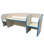 ชั้นวางหนังสือ ชั้นวางของบนโต๊ะ ชั้นวางของเด็ก ชั้นวางหนังสือเด็ก ชั้นวางของเด็ก ทรงยาว