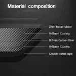 4pcs Cover Trims Carbon Fiber Interior Cd Decal Decor For Chevrolet Cruze Car