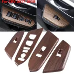4PCS for Honda CRV -PEACH WOD Window Switch Control Panel Cover Trim and High Quality