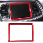 Red Center Console Gps Dashboard Trim Frame For Dodge Challenger -19 High Quality