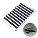 1pc Car Auto Floor Carpet Mat Patch Foot Heel Plate Pedal Pad Stainless  Rubber