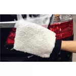 White micro fiber washing gloves