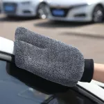 ถุงมือล้างรถ Long Twist Pile Microfiber Glove อุ้มน้ำยาได้ดี
